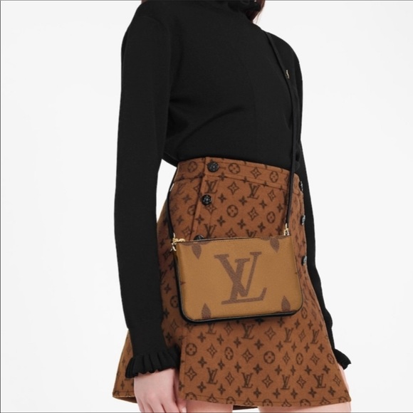 Louis Vuitton Handbags - Louis Vuitton double zip pouchette bag with box